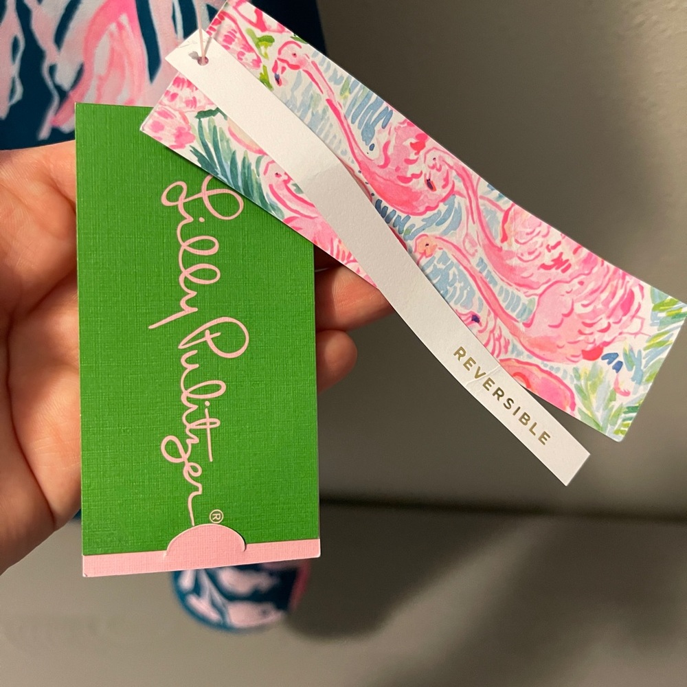 NWT Reversible Lilly Pulitzer Tidal Wave Prime Florin Top Spring Summer Beach - Picture 7 of 14